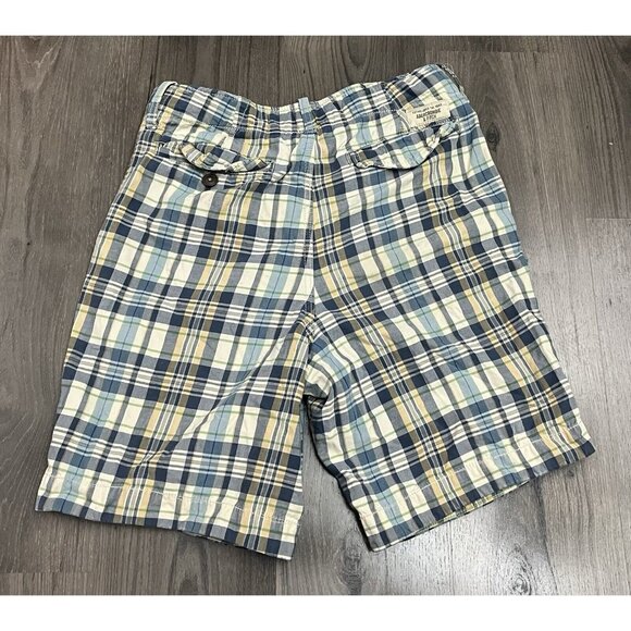 Abercrombie & Fitch Shorts Plaid Check Heavy Button Fly Y2K 32 (tag 30) - Picture 7 of 9